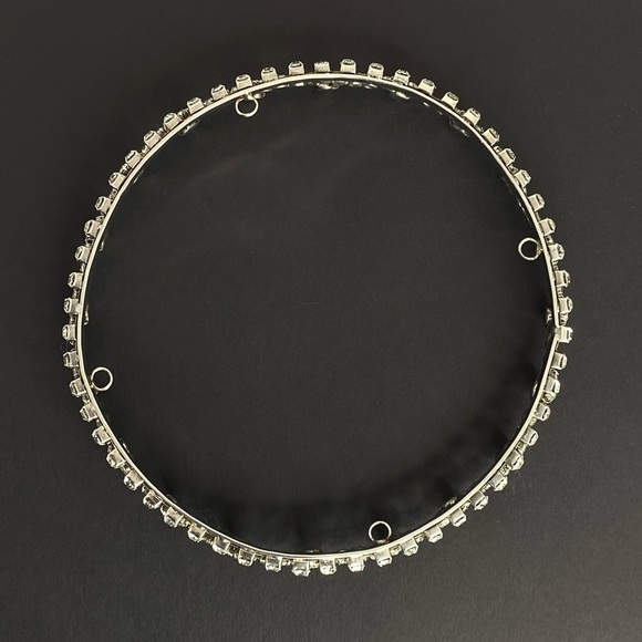 VINTAGE CROWN INAUGURATION CROWN FROM THE 1950s QUEENS CROWN SILVER/CRYSTALS - Picture 7 of 12